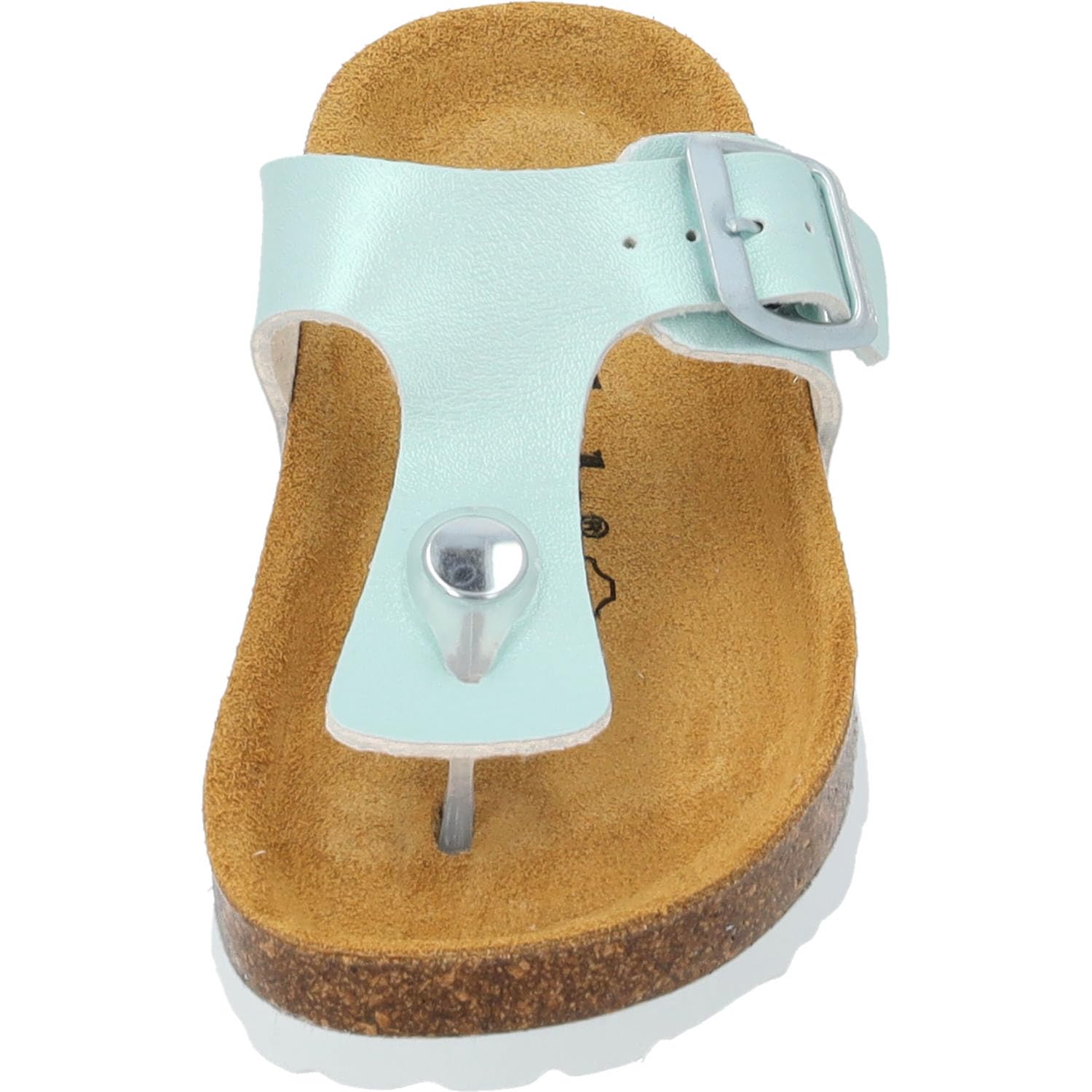 Palado Mädchen Zehentrenner Kids Kos G Metallic – coole Sandalen Made in Spain - Hausschuhe mit trendigen Farben - Sommerschuhe mit Kork-Fußbett