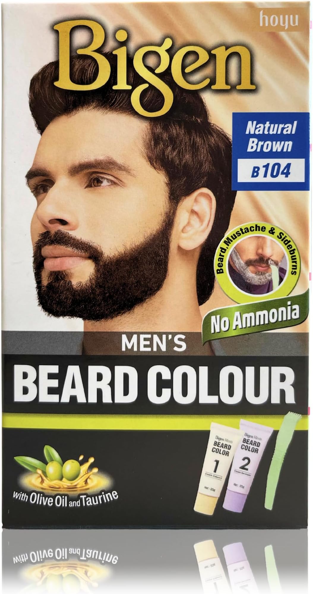 Bigen Men's Beard Color - B104 Natural Brown