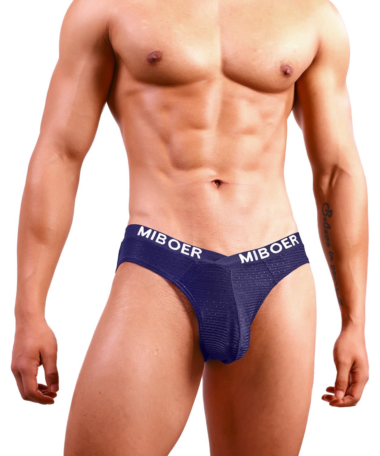 PAIZH Men's Sexy Bikini Briefs Low Rise Soft Lightweight Bulge Pouch Underwear