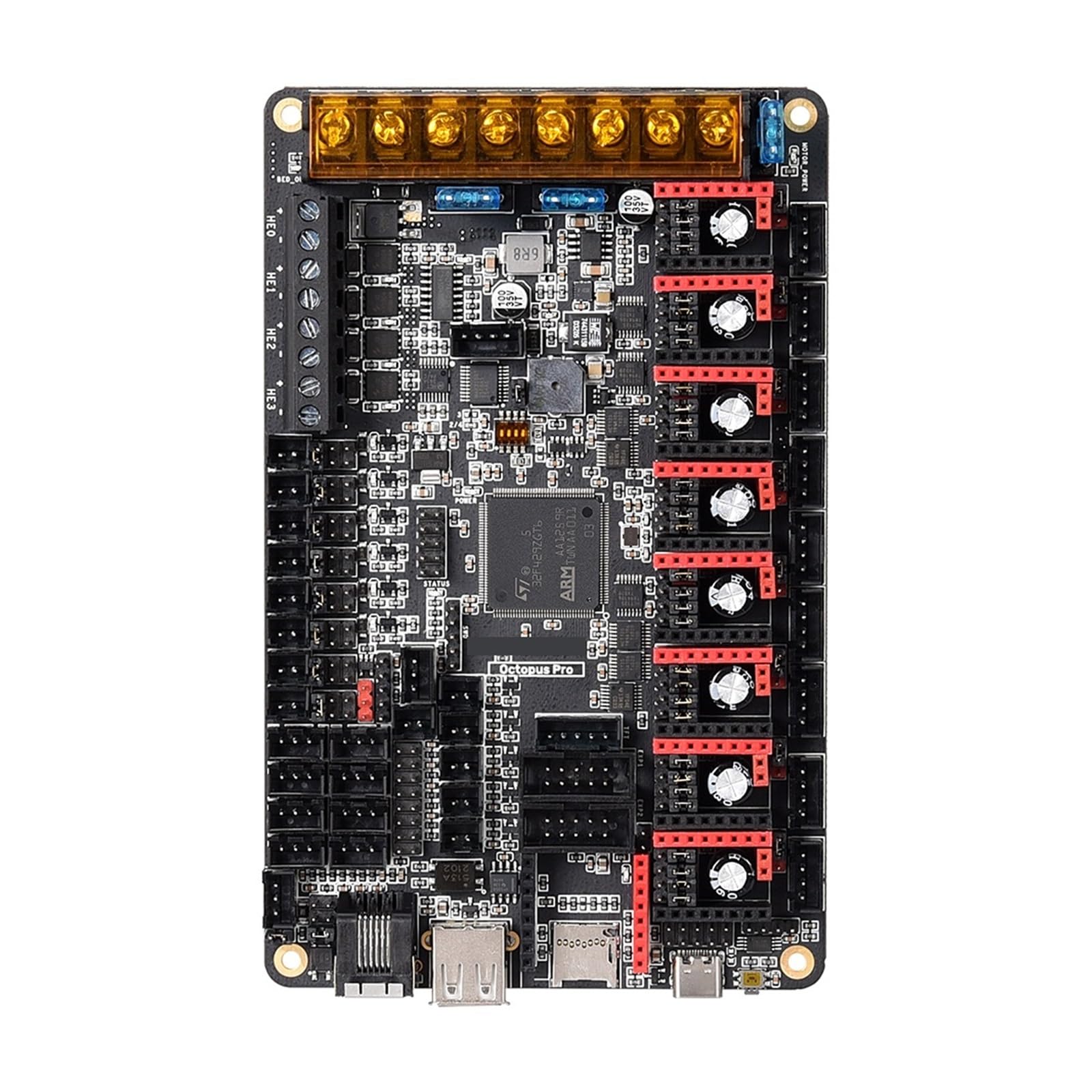 Carte Mère, Octopus PRO V1.0 V1.1, Compatible For BIGTREETECH, Ender3 CR10(H723 V1.1,With TMC2209x8)