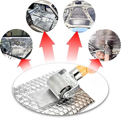 Vista 2 de Rodillo amortiguador de sonido para automóvil, rodillo de aislamiento de sonido extremadamente suave de 0.7 libras, herramienta de muerte de sonido