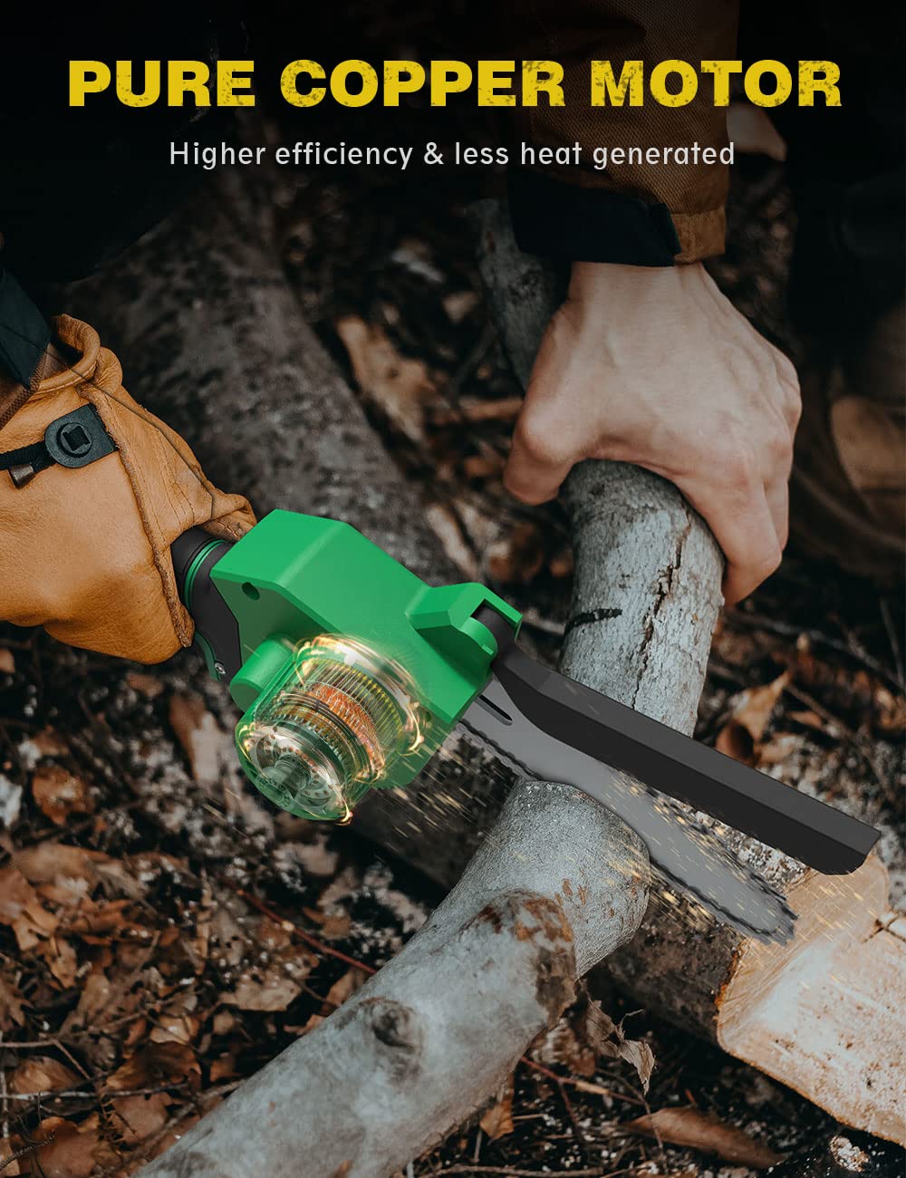 Mini Chainsaw - KIMO 6 Inch Cordless 