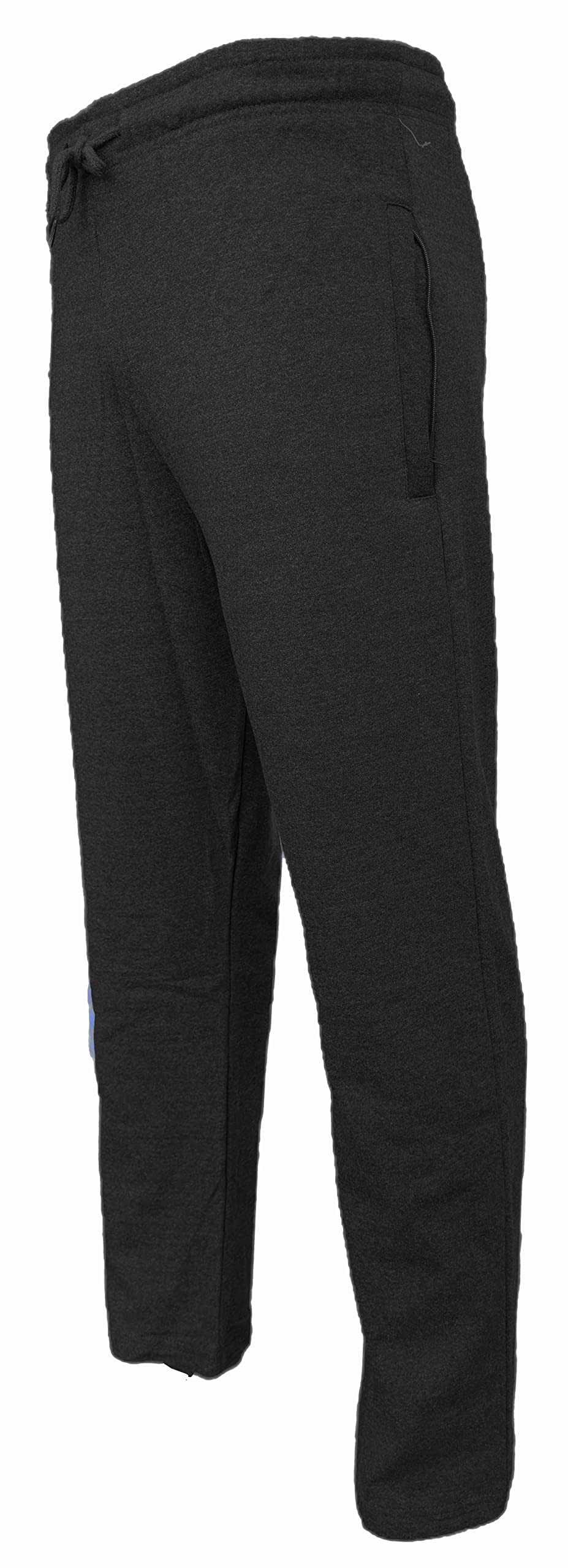 Kapray ClothingMens Open Hem Jogging Bottoms Sweatpants Athletic Gym S-2XL Elasticated