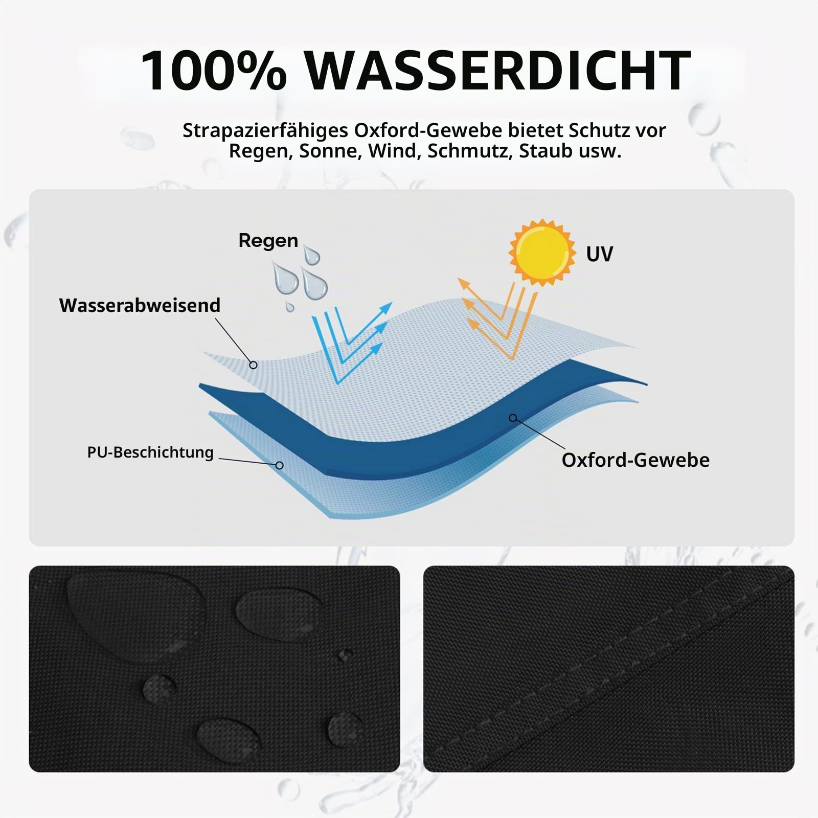 Easy-Going Pyramiden-Fackel-Abdeckung für Terrassenheizungen mit Reißverschluss und Aufbewahrungstasche, wasserdichte Abdeckung für Außenheizung, staubdicht, UV-beständig, windabweisend (228 cm H x 58