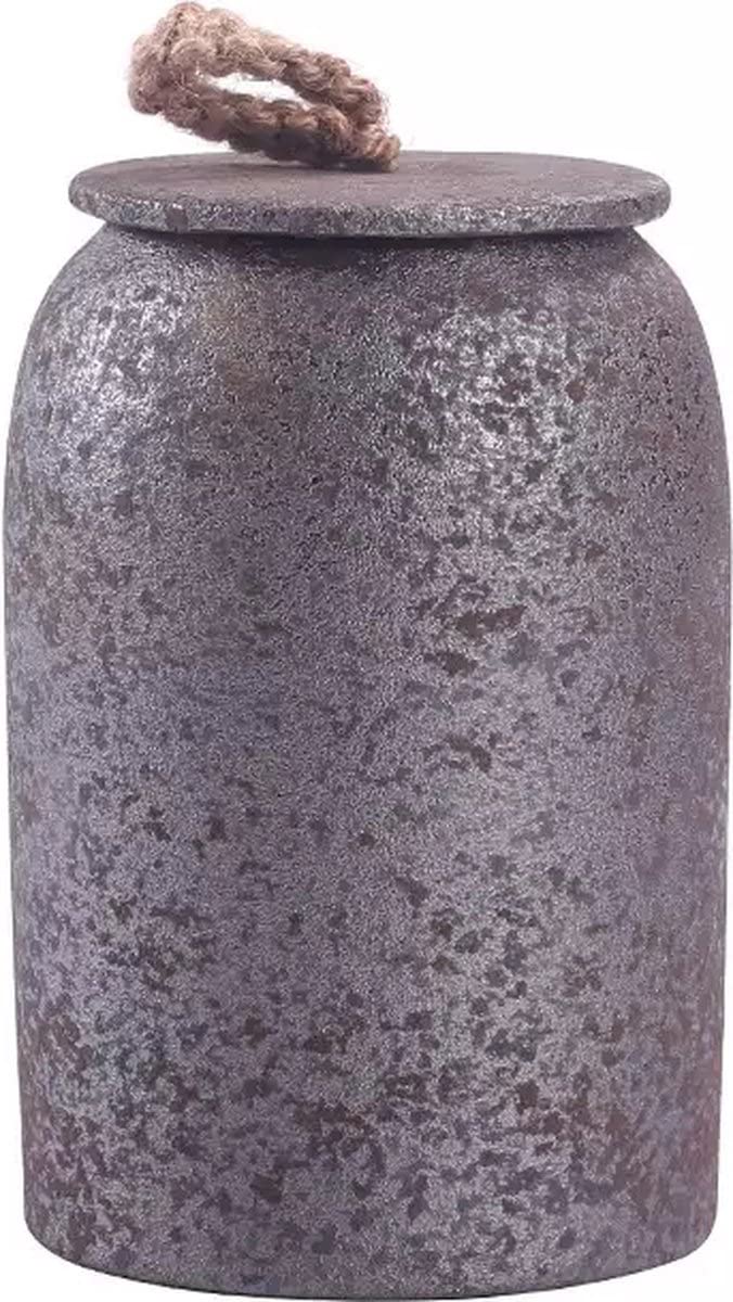 Urne en céramique Gris Tin 600 ml : préserver les cendres à la maison