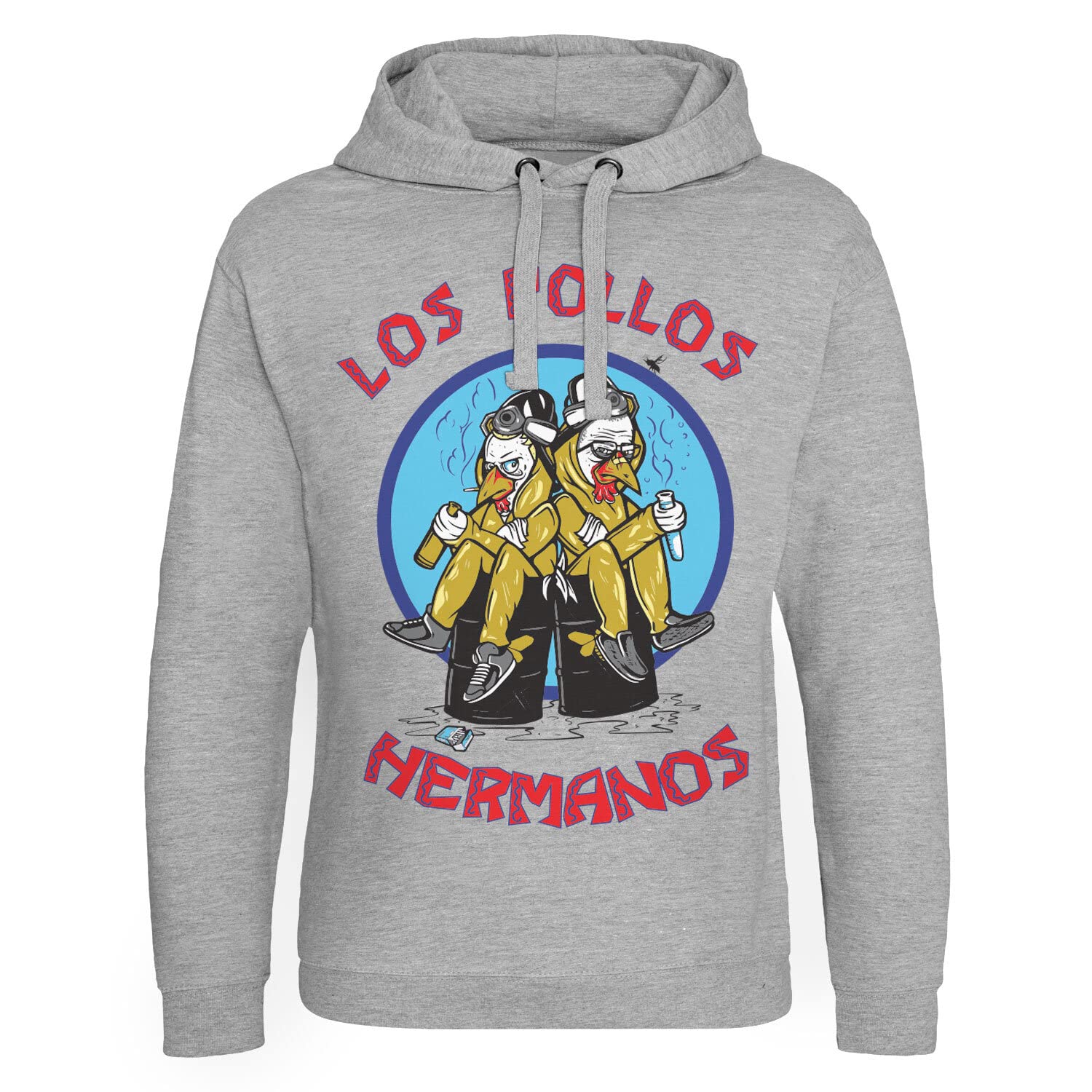 Breaking Bad Unisex Heather Grey Officially Licensed Walter & Jesse Hermanos Epic Hoodie (Heather Grey), Small