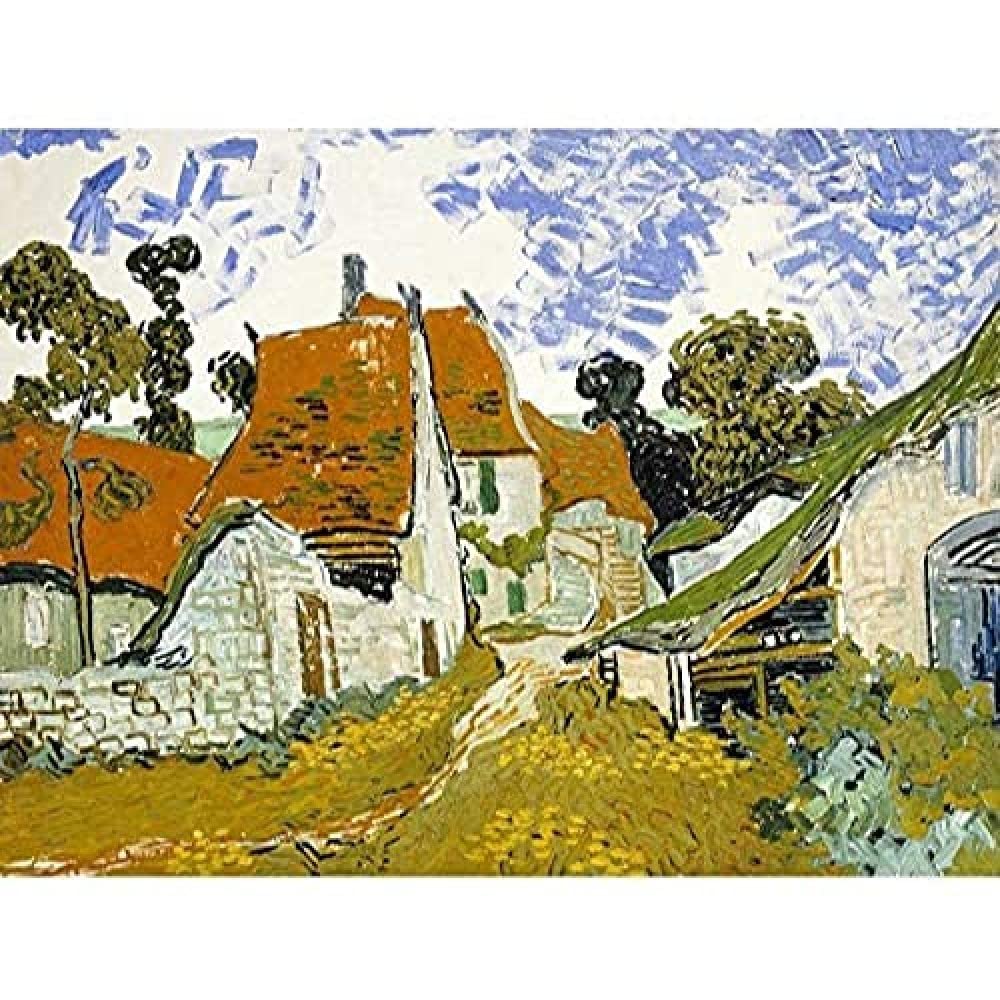 Vincent Van Gogh Street In Auvers Sur Oise, ungerahmt Wandkunstdruck, Poster, Heimdekoration, Premium