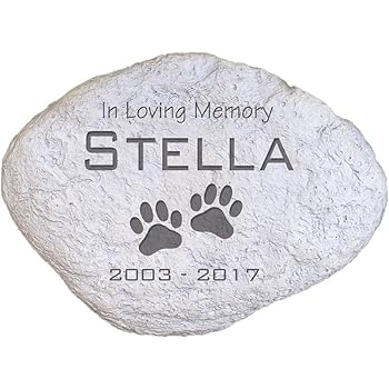 personalized pet garden stones