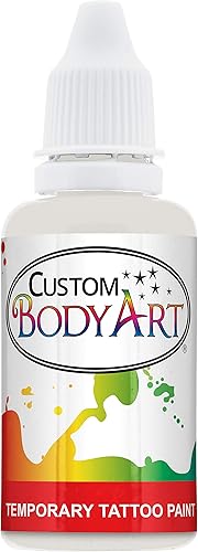 Miniatura 9 de Custom Body Art Pintura temporal negra de 8 onzas para aerógrafo con tatuaje corporal a base de alcohol