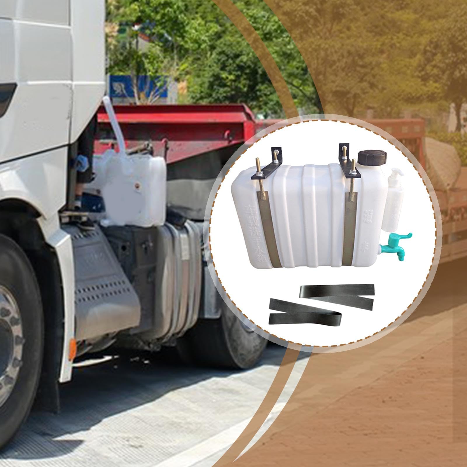 Depósito de Agua para Camión, Contenedor para Lavado de Manos, Almacenamiento de Agua, Resistente Y Estable. Permite Un Uso Prolongado del Agua Sin Ne