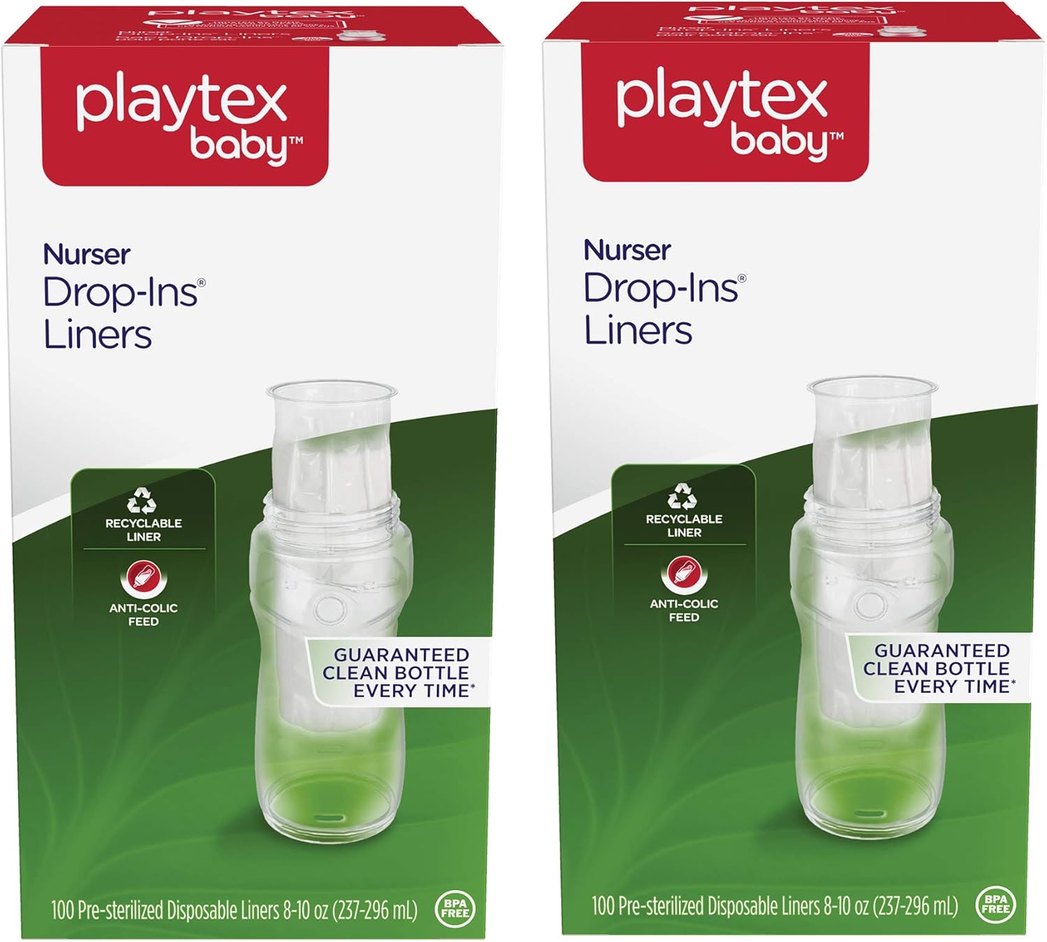 Playtex Baby Nurser DropIns Baby Bottle Disposable Liners, Closer to Breastfeeding, 810 Ounce