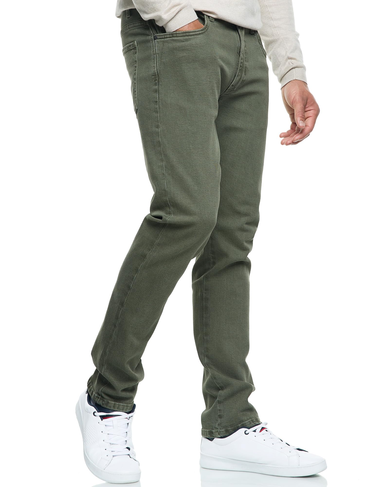 Indicode Uomini INSamario Jeans Pants | Pantaloni Jeans in 99% Cotone con 5 Tasche