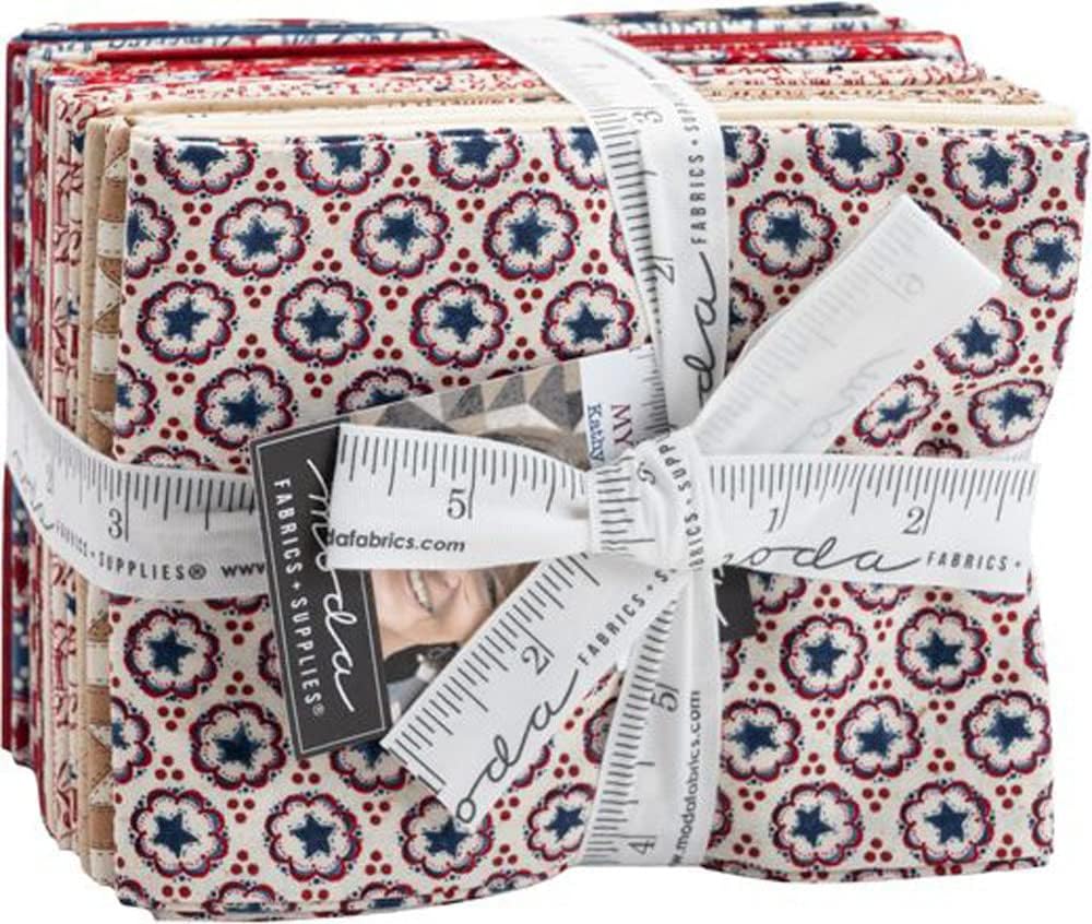 Kathy Schmitz My Country 21 Fat Quarters 1 Panel Moda Fabrics 7040AB Assorted