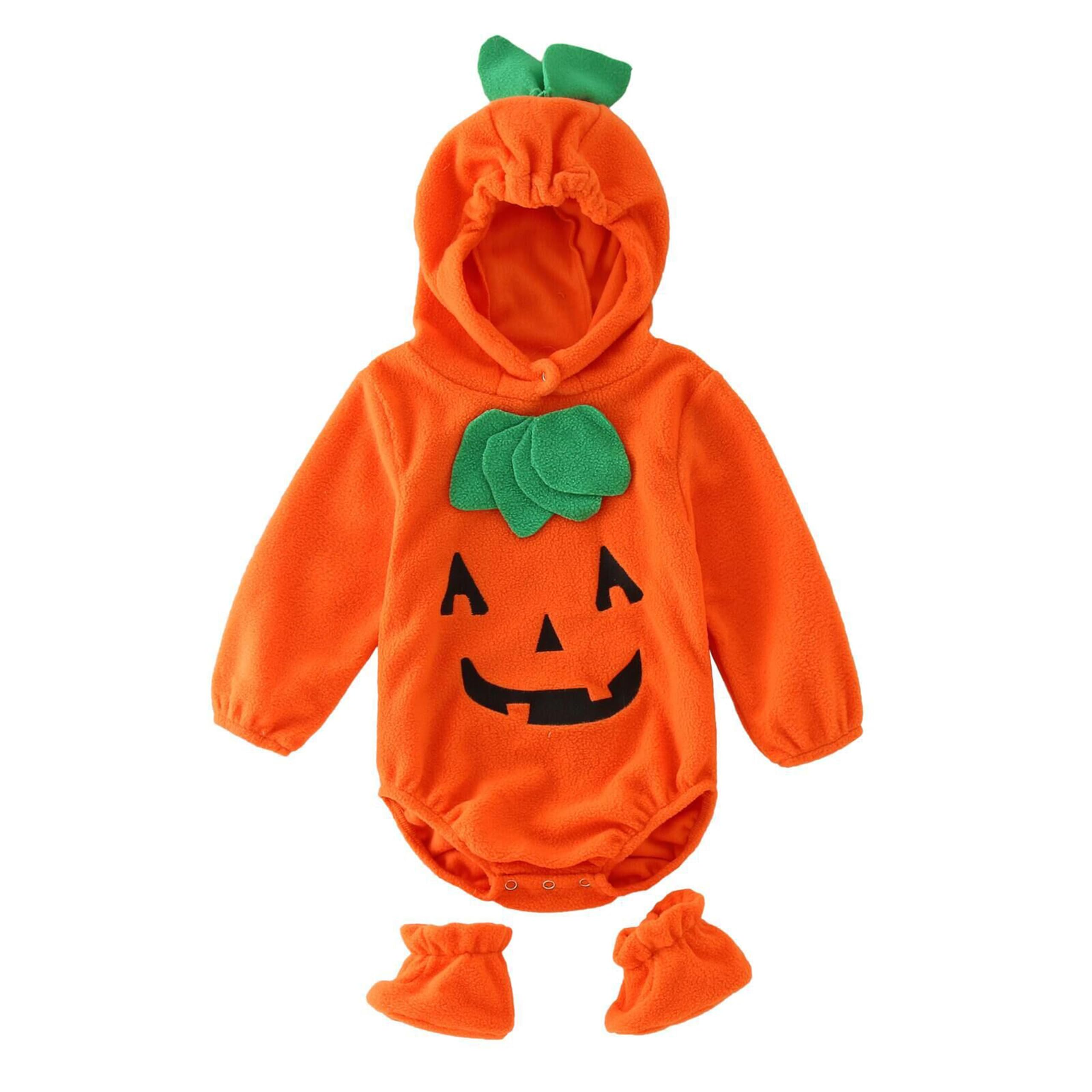 Likpoja Men's Pumpkin Romper I Newborn Baby Boys Girls My 1St Halloween Outfits One-Piece Halloween Clothes Pumpkin Rompers For 0-36 Months Infant Toddler Bodysuit Jumpsuit(,3-6 Months)