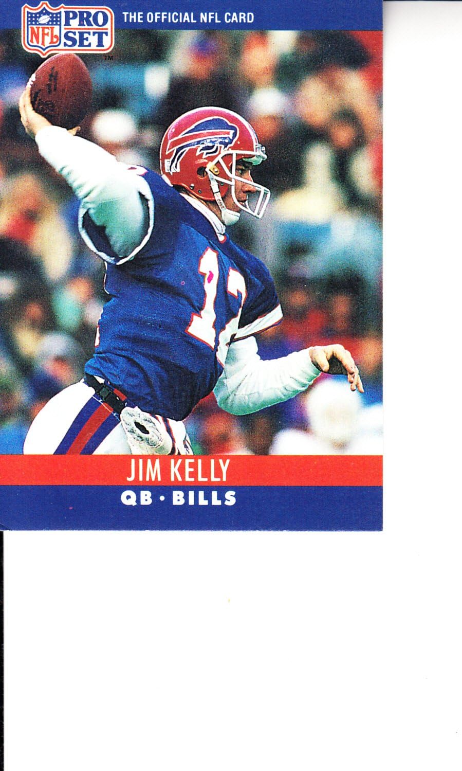 1990 Pro Set 40 Jim Kelly Football Card Sports & Outdoors