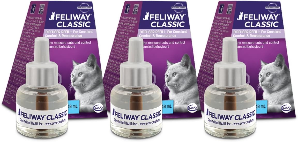 FELIWAY Classic Diffuser Refill 3Pack Use with FELIWAY Cat Diffusers