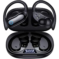 CAPOXO Cuffie Bluetooth Sport 5.3 con Gancio Orecchio, 96 Ore