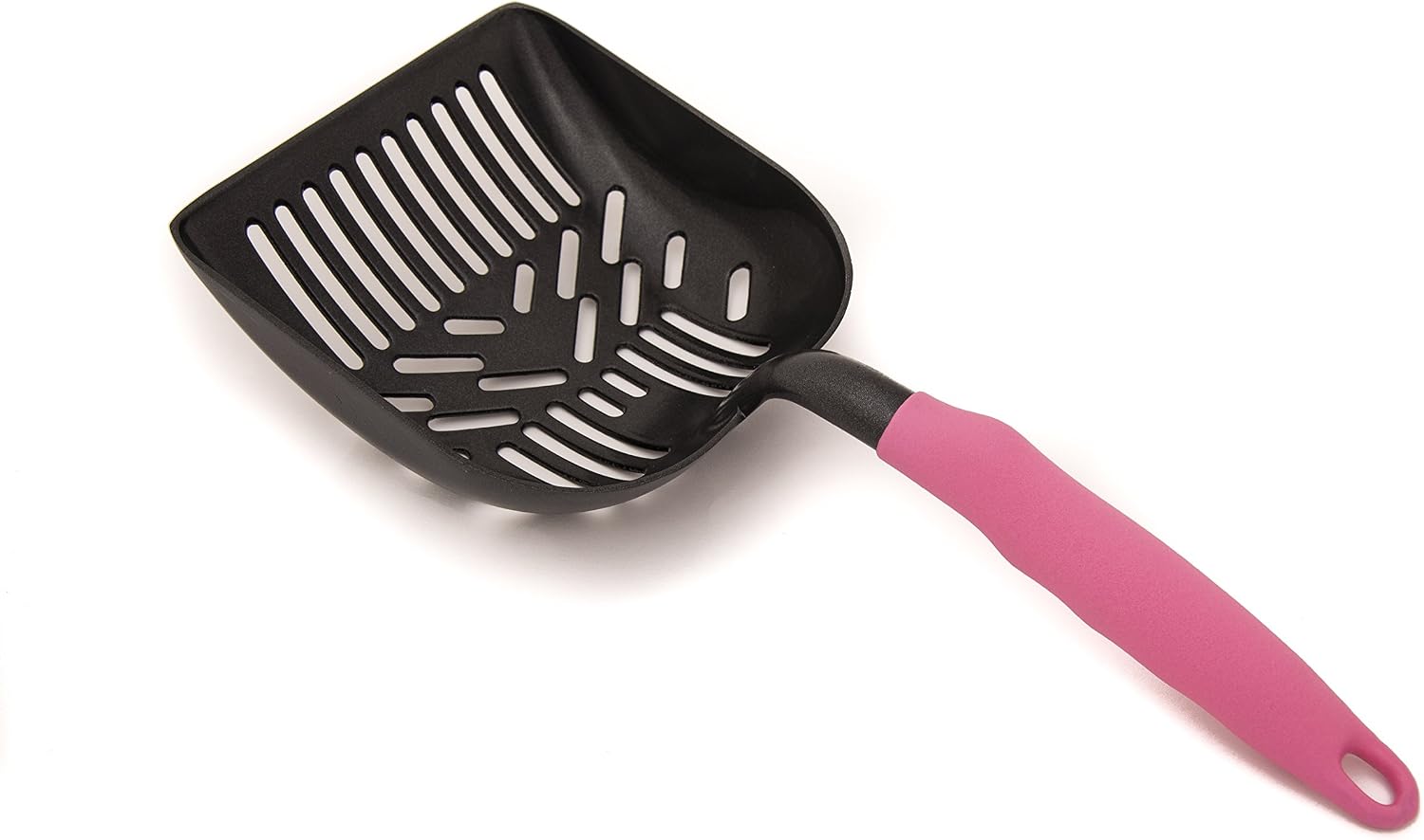 PETSCATCH Teflon Coated Cat Litter Scoop with Solid Core Aluminum Handle, Pink