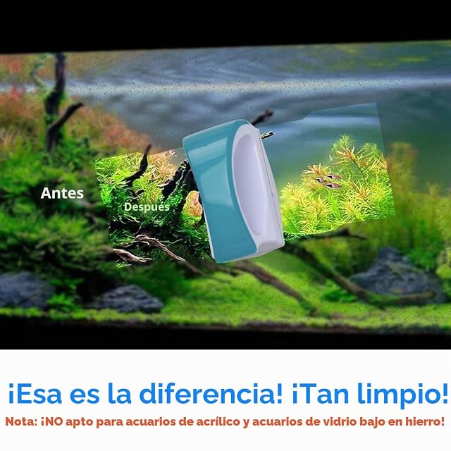 Foto 7 de 8 de Podazz Limpiador magnético de vidrio para acuario, raspadores de algas de vidrio