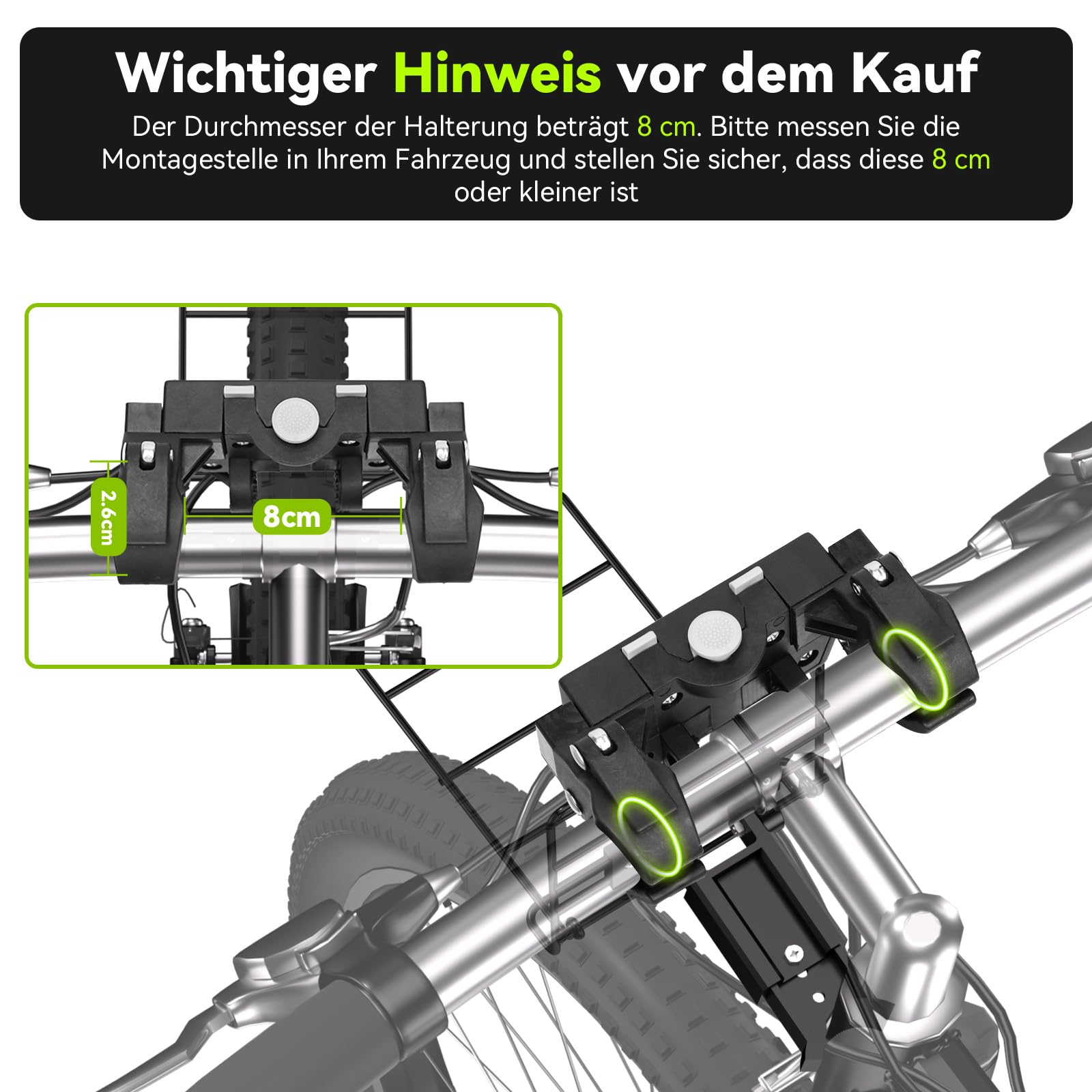 Hundekorb Fahrrad Vorne bis 10KG mit Robuste L-förmige Halterung Φ80mm, Faltbarer Atmungsaktiver Hundefahrradkorb 4 in 1 Rucksack Schultertasche Autositz, Bequemes Kissen, Reflektorstreifen