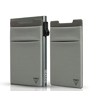 Minimalistische Brieftasche-RFID-Schutz-Kartenhalter-Pop up Geldbörse-Schlankes Kreditkartenetui mit Münzfach