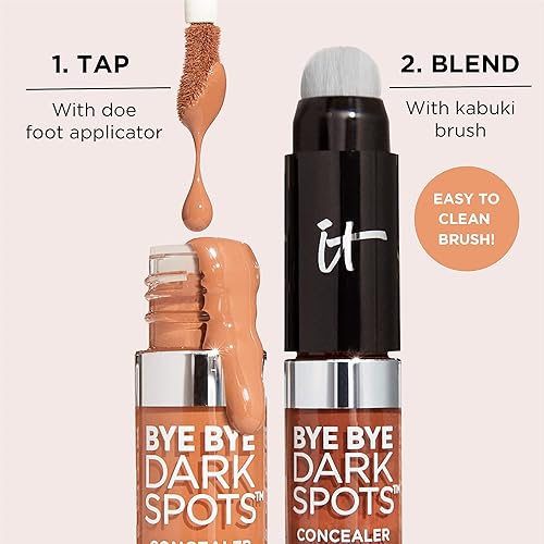Miniatura 8 de IT Cosmetics Bye Bye Dark Spots Corrector + suero iluminador  2% niacinamida, ácido hialurónico y cafeína  Cobertura media, acabado natural, todo