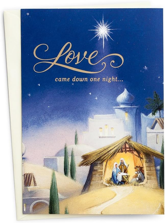 DaySpring - Love Came Down One Night - 18 Christmas Boxed Cards and Envelopes, KJV