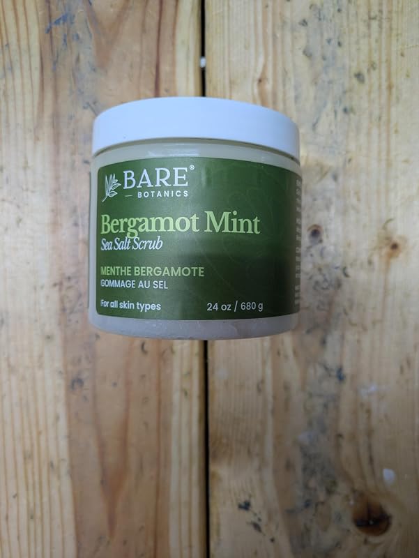 BARE BOTANICS Esfoliante Corporal de Sal Marinho Bergamota e Menta, 680 g