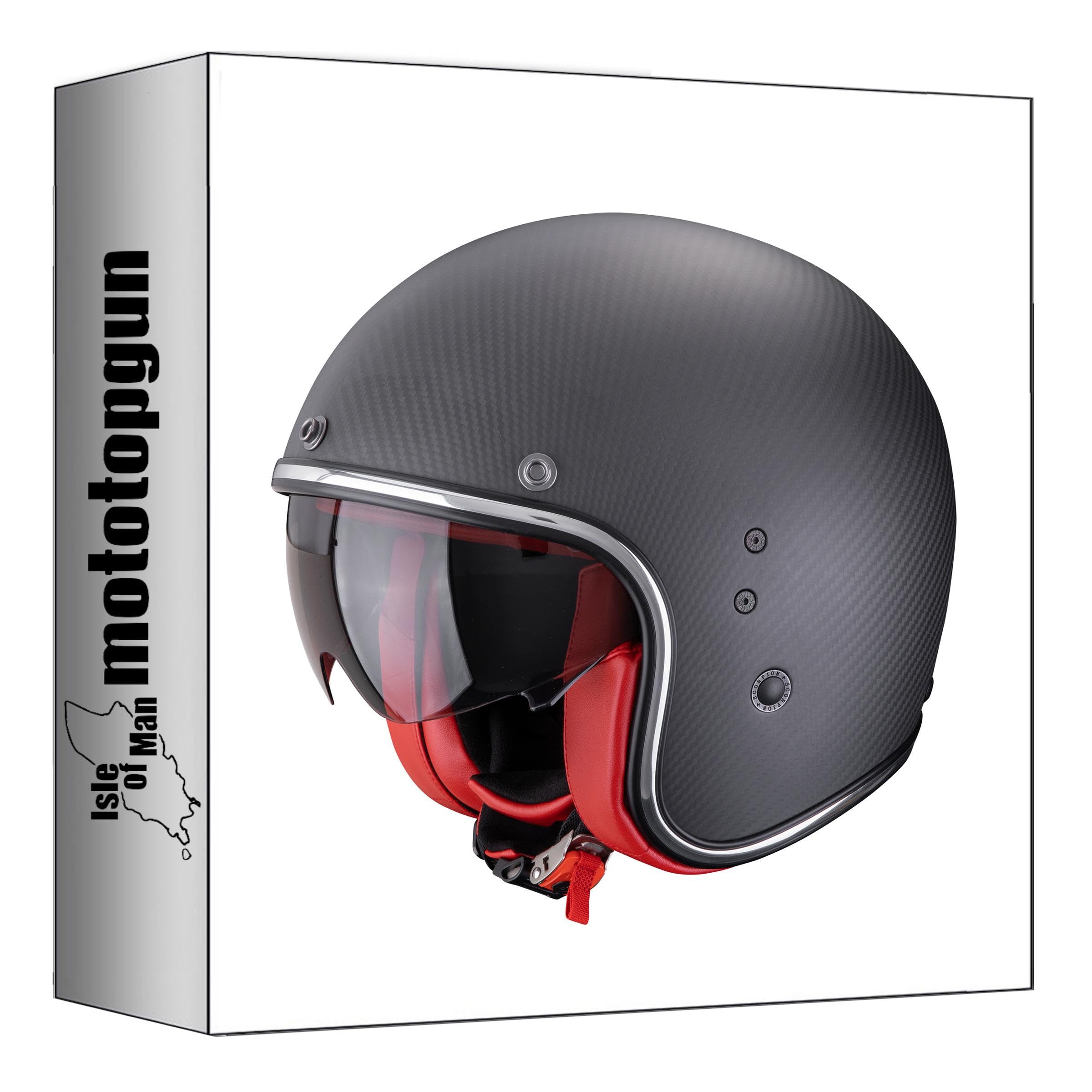Casque jet Scorpion Belfast Evo Carbon finition haut de gamme - 4