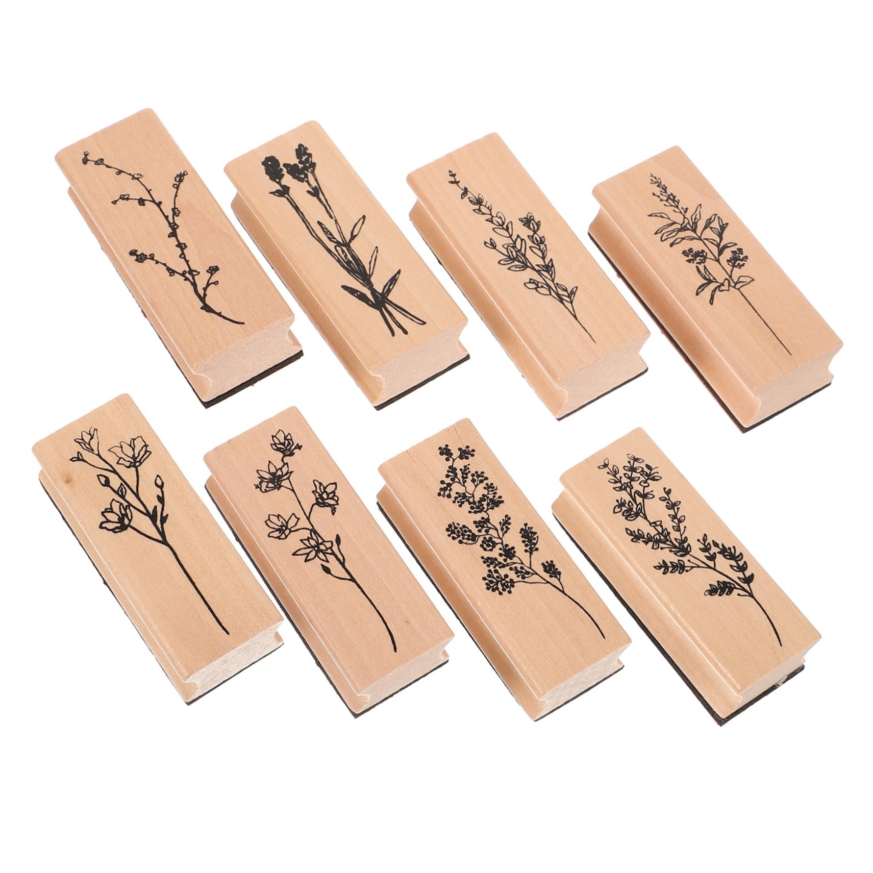 LALAFINA 40stücke Teiliges Aus Holzstempeln Für Dekorative Stempel Für Bastelarbeiten Kreative Journals Und Scrapbooking Langlebig Und Sicher Der Anwendung