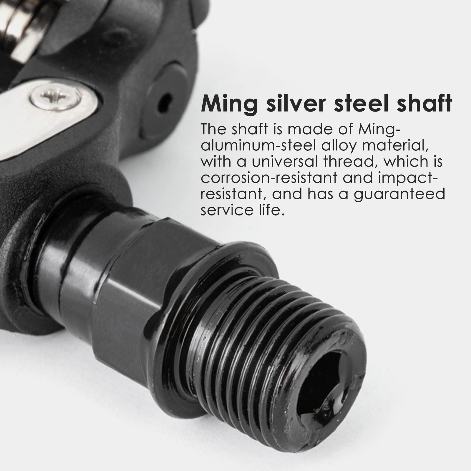 Towwoo Pédales de Vélo SPD, 9/16" Pédales Automatiques de Vélo avec Cales de Pédale, Pédales de Vélo de Route Compatibles avec Pédales Shimano SPD pour VTT, Vélo de Spin Randonnée Cyclisme