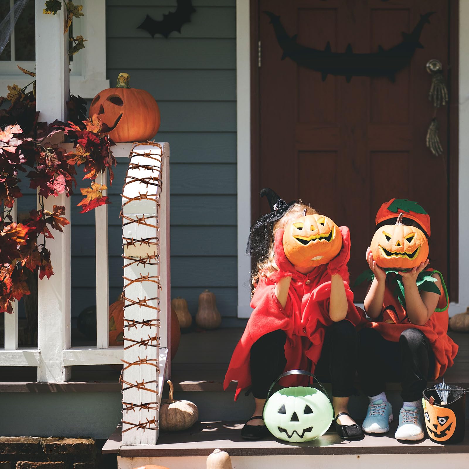 Gefälschter Stacheldraht Deko – 230 Cm, Rustikal & Gruselig Für Halloween & Western-Partys