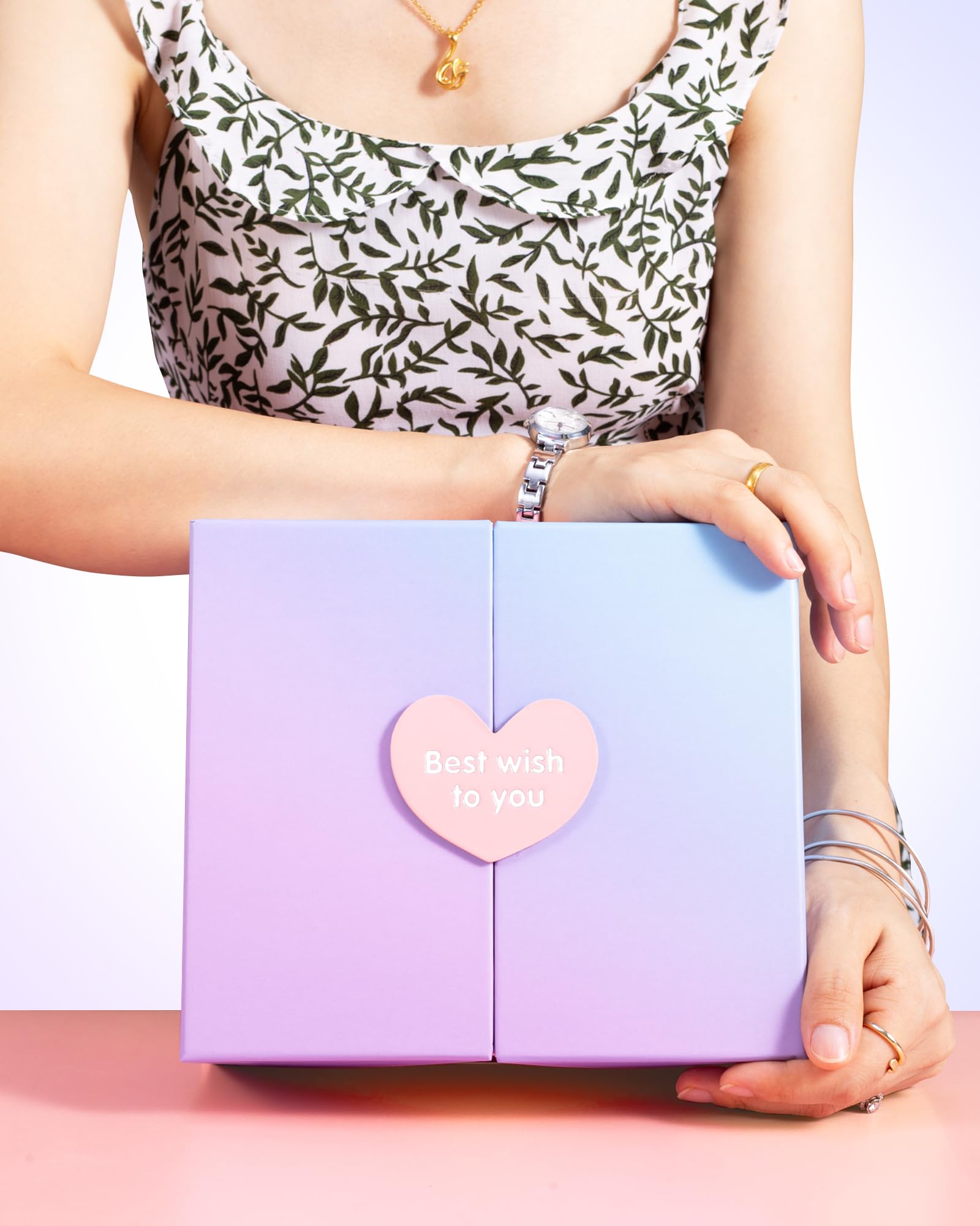 Tirelire pour l'argent liquide, cadeau – Boîte cadeau de luxe dégradé, tirette surprise unique pour anniversaire, remise de diplôme