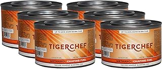 Tiger Chef Chafing Dish Fuel Cans - Gel Chafer Fuel - Burns for 2.5 Hours - Canned Heat Great for Cooking, Warming Food, B...