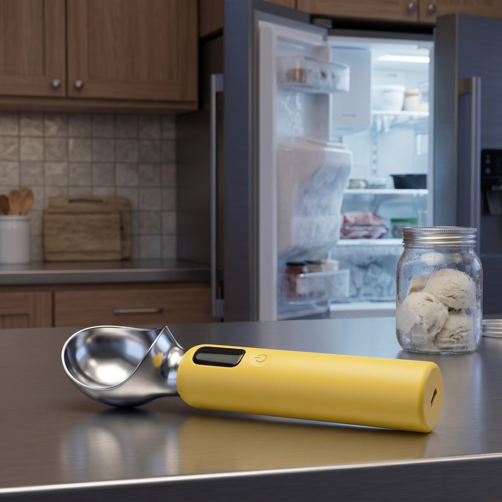 Cuchara Eléctrica Recargable para Helado Duro, 3 Temperaturas