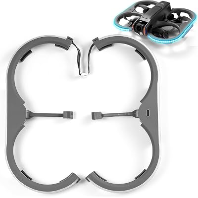 Duct Guards with Colorful LED Strip Compatible for DJI Avata 2, Perfect Combo Offering Both Protection and Stunning Night Flight Effects