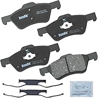 Vista 383 de Pastillas de Freno Delanteras Cerámicas Bendix Priority1 CFC430A para Modelos Selectos INFINITI G35, I30, Nissan 350Z, Altima, Juke, Maxima, Sentra