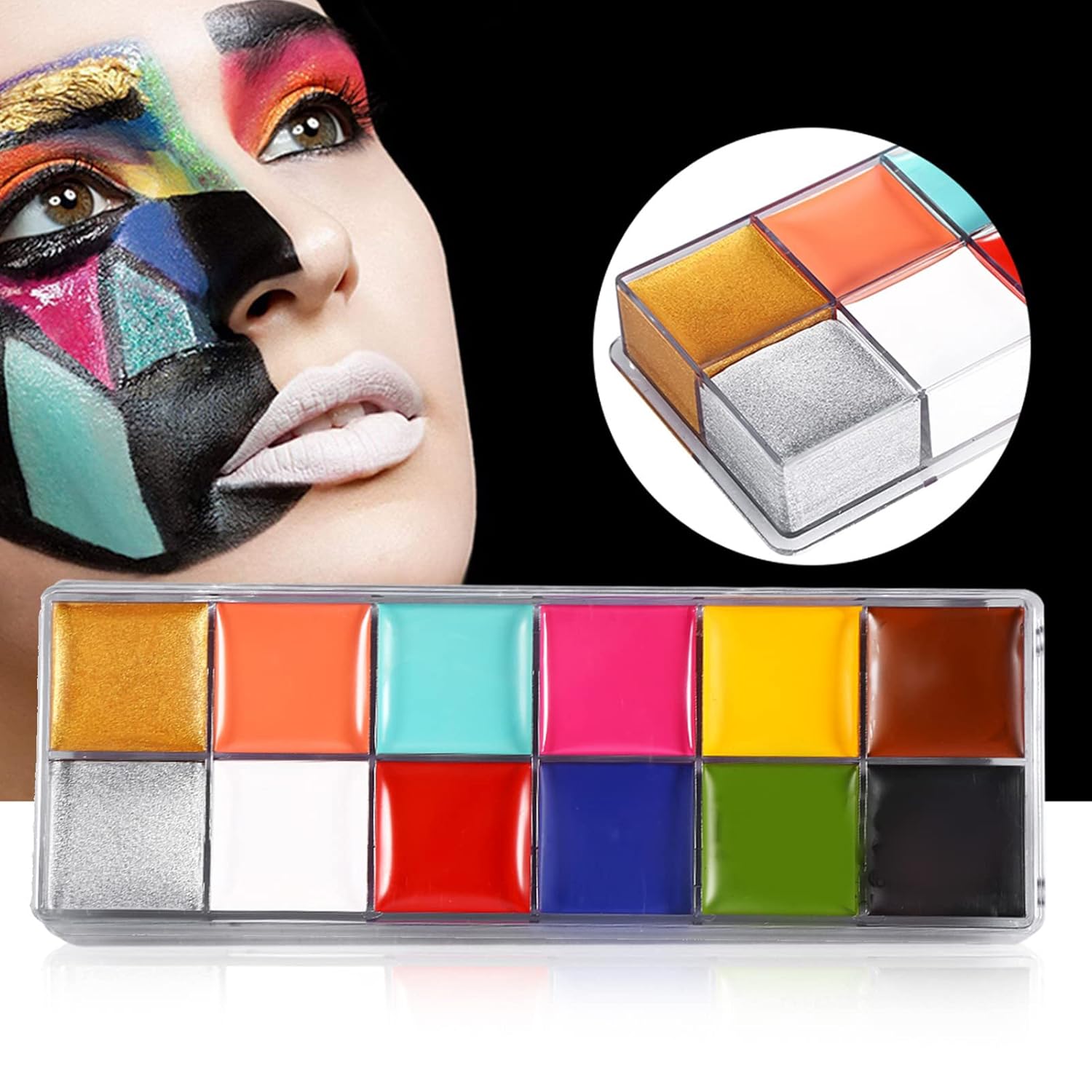 JTLB IMAGIC 12 Colors Face Body Flash Oil Pigment Paint Makeup Tool #1 (#2)