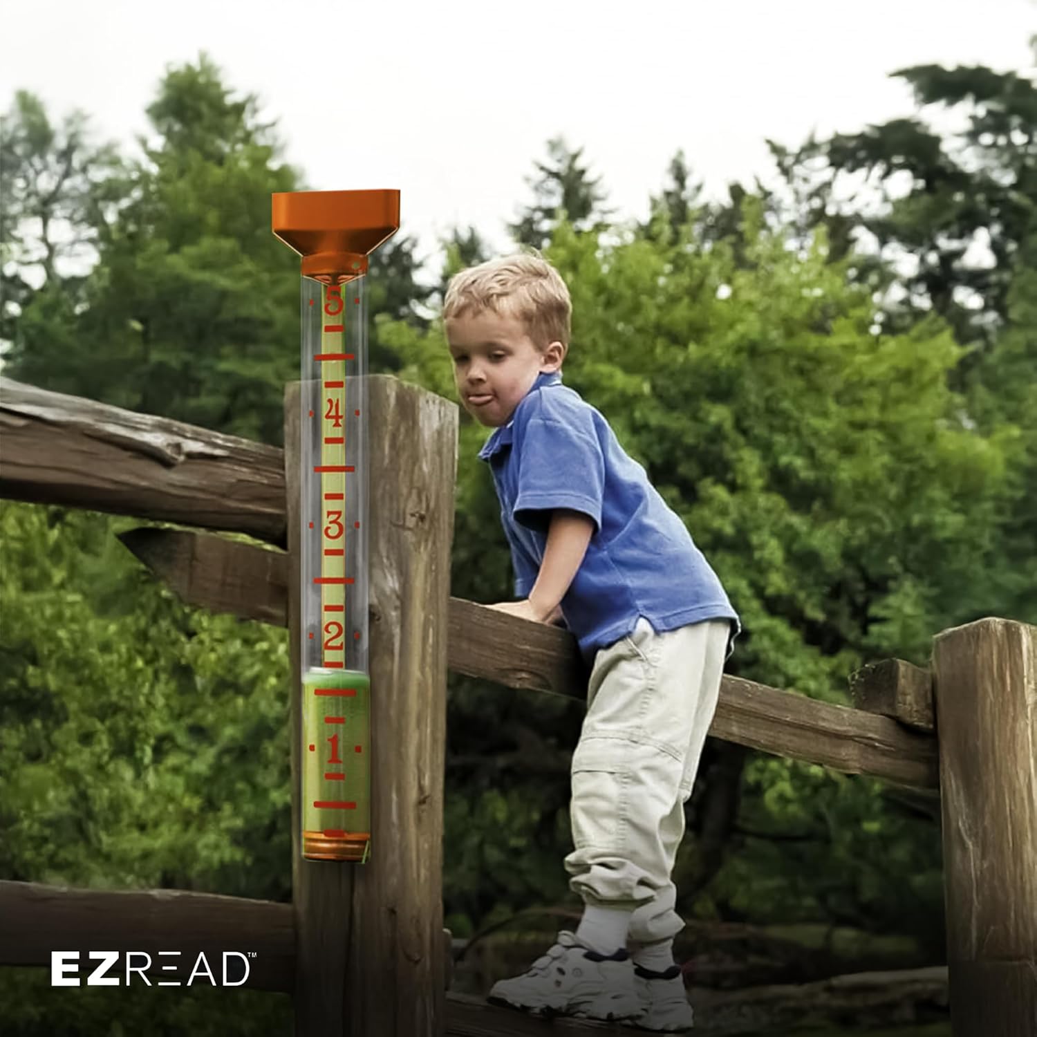 Headwind EZRead 15” Professional Outdoor Rain Gauge High-Visibility Float, Heavy-Duty, Weather-Resistant, Made in USA, Copper Finish