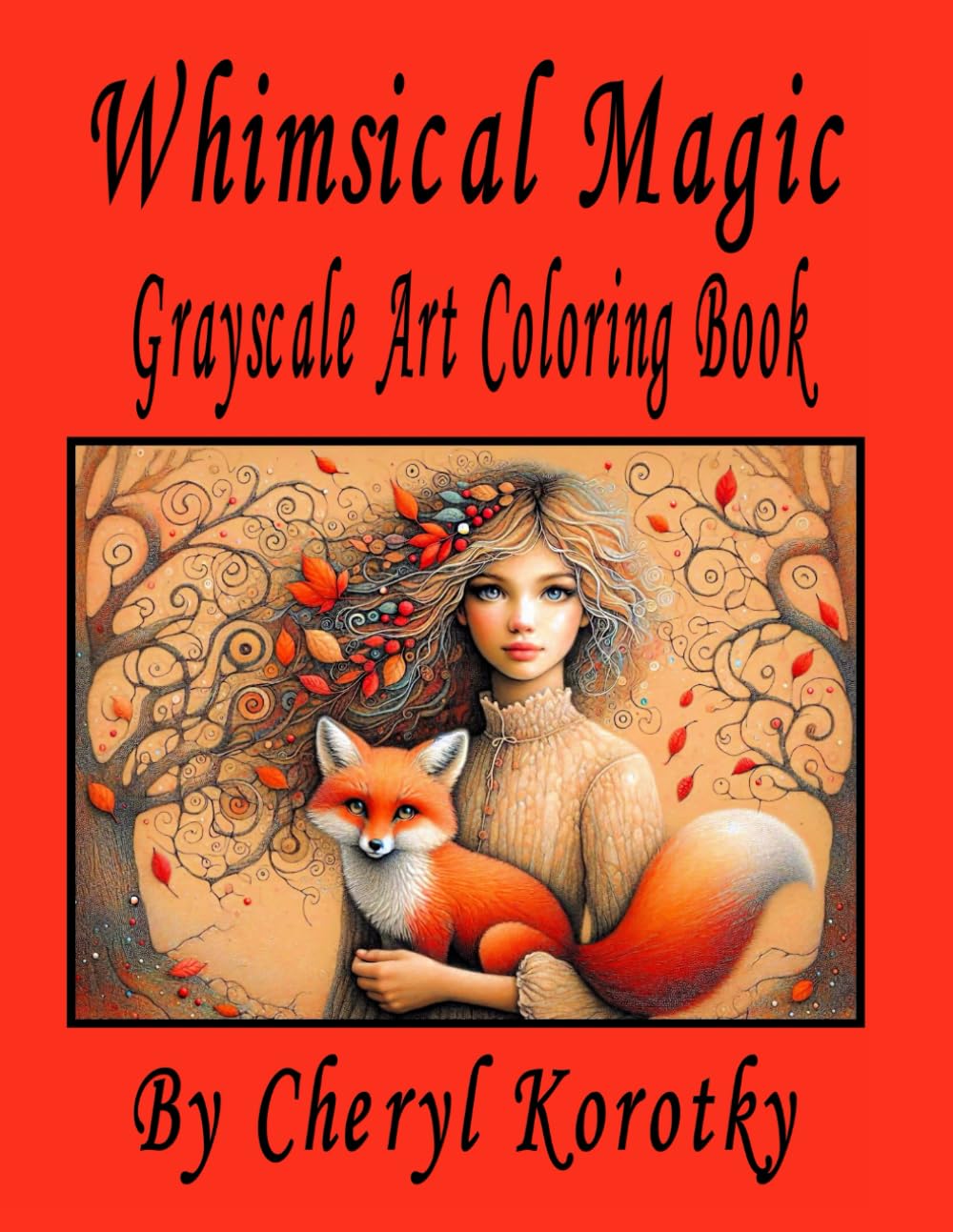 Whimsical Magic: Grayscale Art Coloring Book