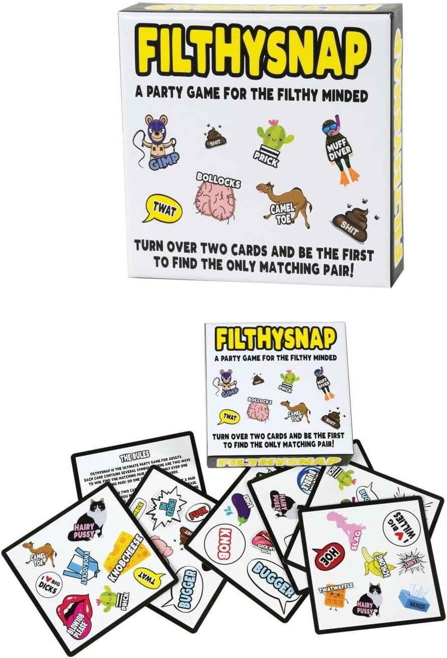 Red Rainbow Funny Rude Filthy Snap Novelty Game Gift Present Cheeky Swear Words Humour Best Party Cards Game