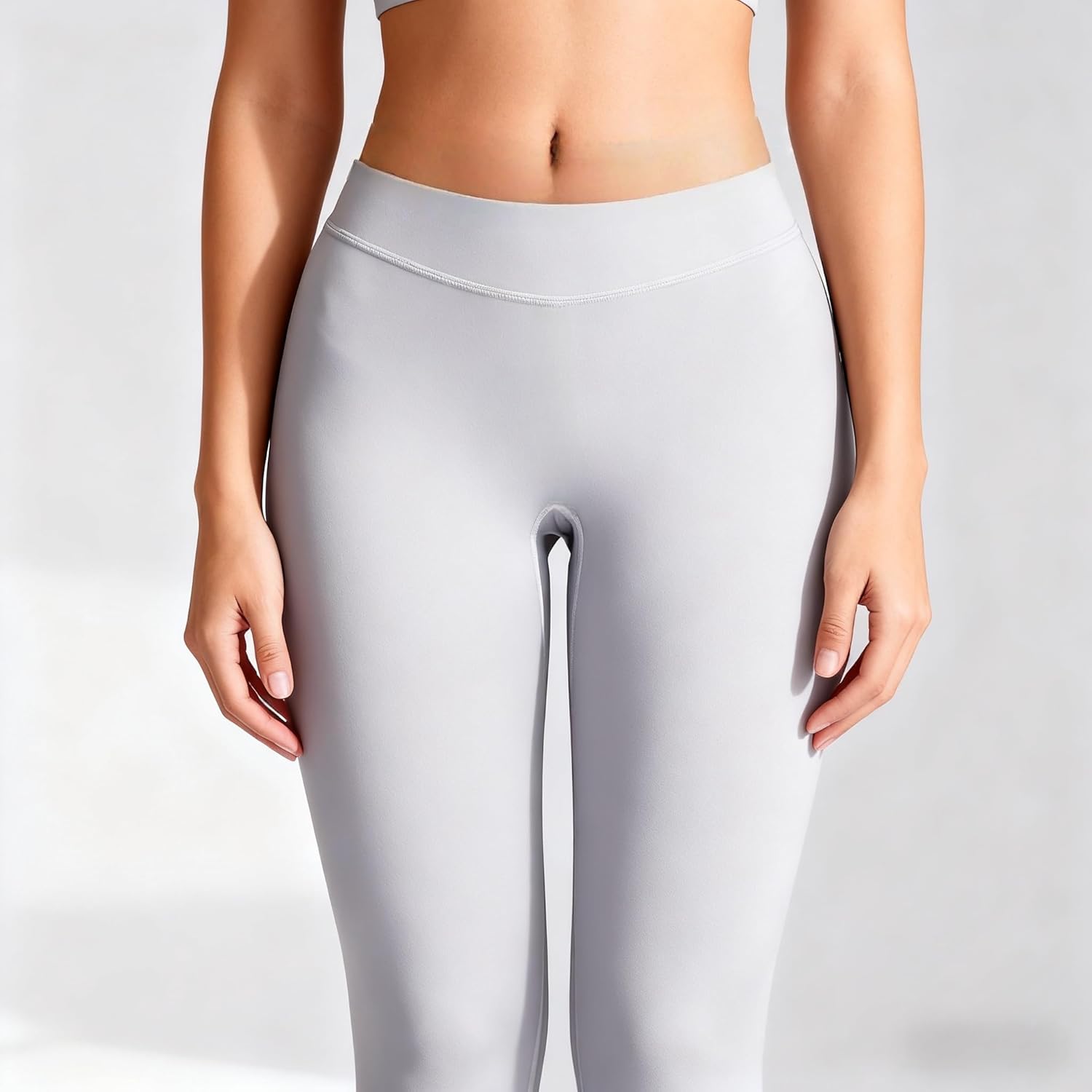 Flare Leggings for Women with Tummy Control,V Crossover High Waisted Yoga Pants,Bootcut Wide Pants - Image 2