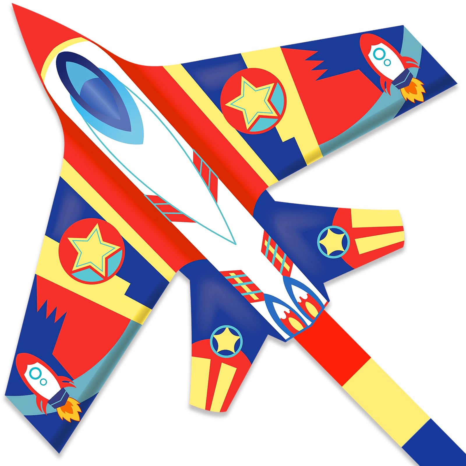 Airplane Kite for Kids & Adults Easy to Fly, Easy to Fly Plane Kite for Boys & Girls, Best Beach Kites for Beginners with 300ft String