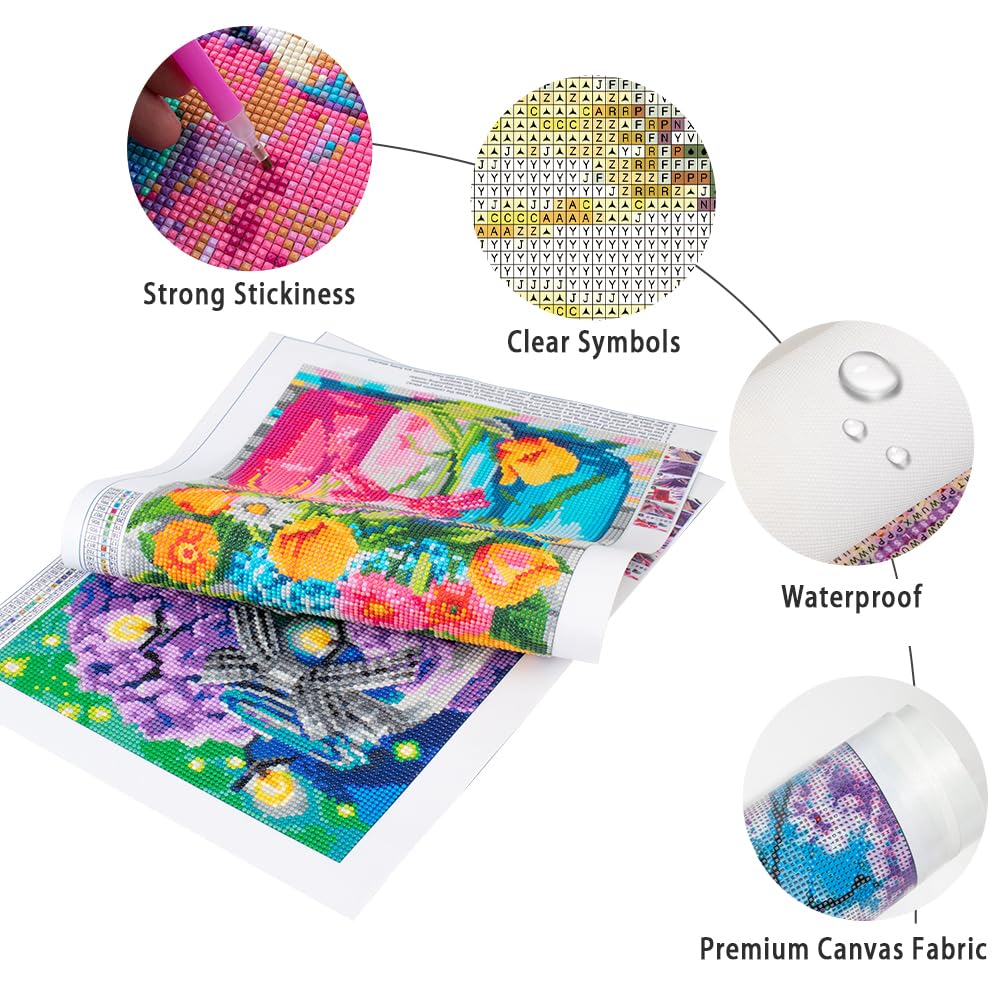 Tableau Perle Diamant DCIDBEI Diamond Painting Carré Diamant 40x50 Cm Broderie Peinture Diamant