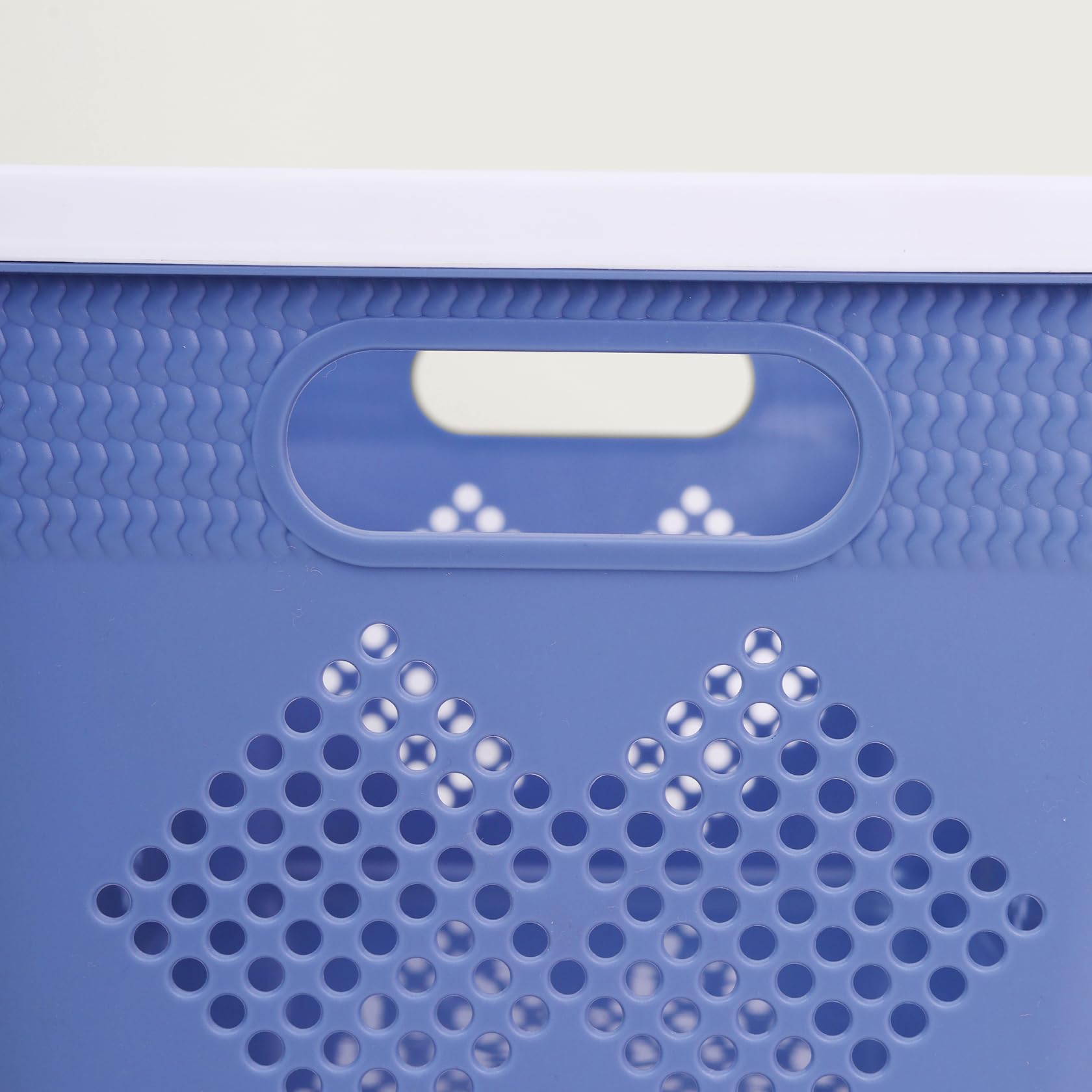 HOME 360 Plastic Storage Baskets | Set of 4 | Multipurpose Organizer Bins | Ideal for Kitchen, Bathroom, Office & Home Use | Durable & Lightweight Plastic Bins for Shelves & Closets 4