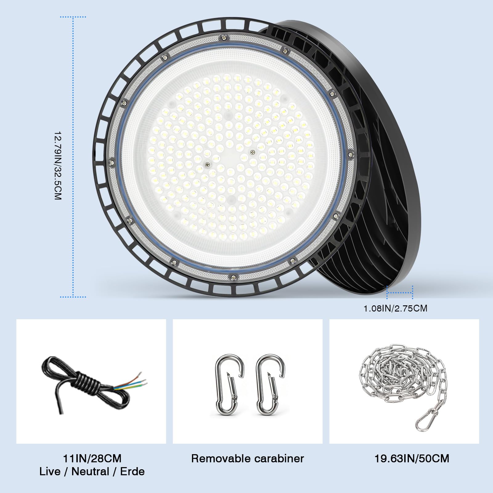 Proyector LED industrial 300W High Bay Iluminación Taller