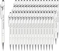Vista 54 de Hasta 500 bolígrafos personalizados a granel con logotipo de mensaje de nombre comercial, bolígrafos grabados personalizados con lápiz óptico