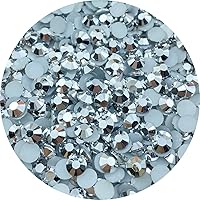 Vista 15 de 5000 diamantes de imitación redondos de resina de 0.157 pulgadas para manualidades, diamantes de imitación brillantes con purpurina para botellas