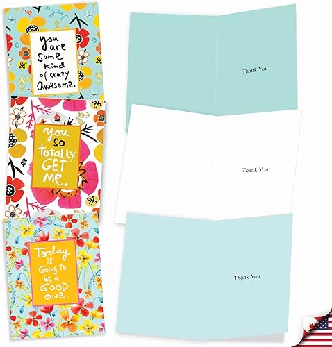 Miniatura 3 de The Best Card Company - Tarjetas de agradecimiento y gratitud (caja de 10), tarjetas de notas para todas las ocasiones, juego de papelería de 4 x