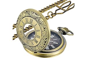 Custom Engraving Pocket Watch Roman Numerals Scale